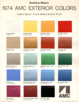 1974 AMC Exterior Color Chart