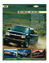 2003 Chevrolet Silverado HD Spec Sheet