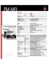 2002 Mitsubishi Fuso FM-MR