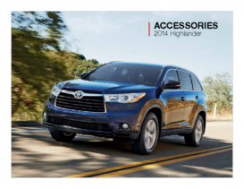 2014 Toyota Highlander Accessories