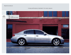 2004 Infiniti G35 Sport Sedan Spec Sheet
