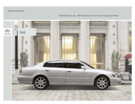2004 Infiniti Q45 Spec Sheet