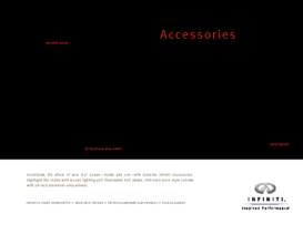 2009 Infinit G Coupe Accssories