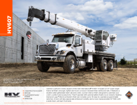 2018 International HV 607 Spec Sheet