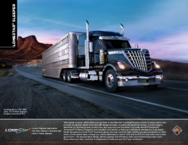 2018 International LoneStar Sleeper Spec Sheet