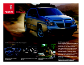 2004 Pontiac Aztek Spec Sheet