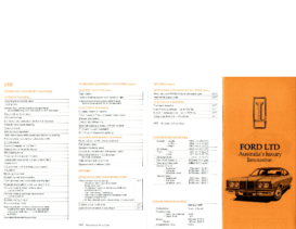 1976 Ford P6 LTD Foldout AUS