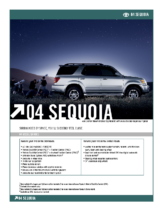 2004 Toyota Sequoia Specs