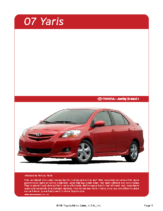 2007 Toyota Yaris Specs