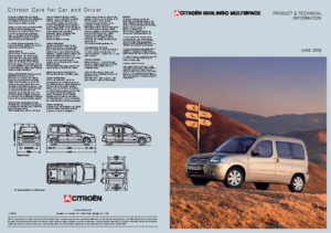 2006 Citroën Berlingo Multispace Tech Specs UK
