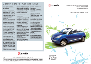 2006 Citroën Car Price List UK