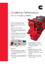 2017 Freightliner Cummins X15 For Emergency Vehicles