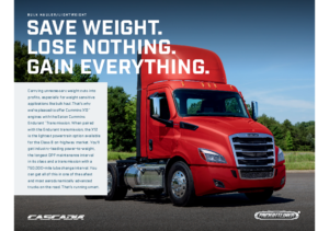 2020 Freightliner Cascadia Bulk Hauler Sell Sheet