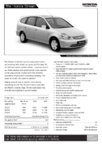 2003 Honda Stream Specs & Prices UK