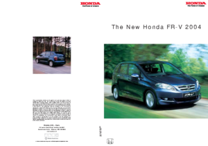 2004 Honda FR-V V2 UK