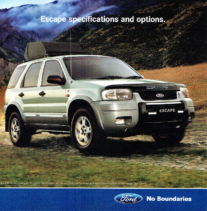 2005 Ford ZB Escape – Specs & Options (Aus)